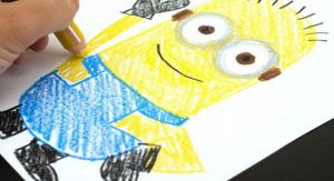 how to draw a minion