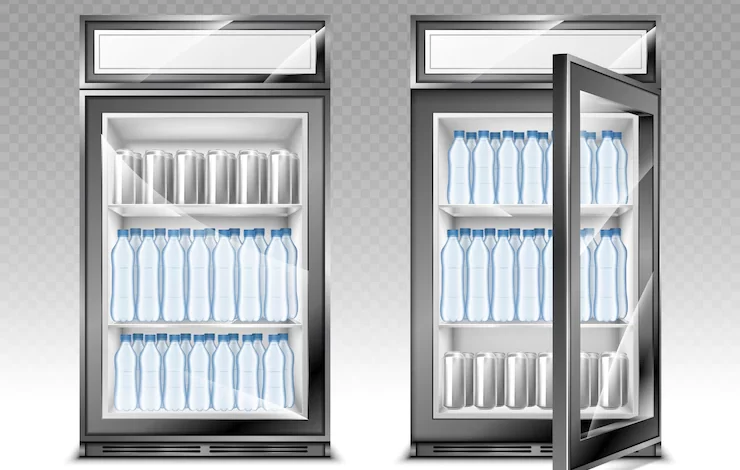 upright display freezer