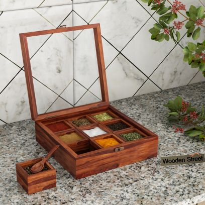 wooden spice box online