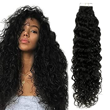 Curly tapes in extensions are ideal for curly hair.
